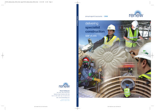 Thumbnail Renew Holdings plc Annual Report 2007-2008
