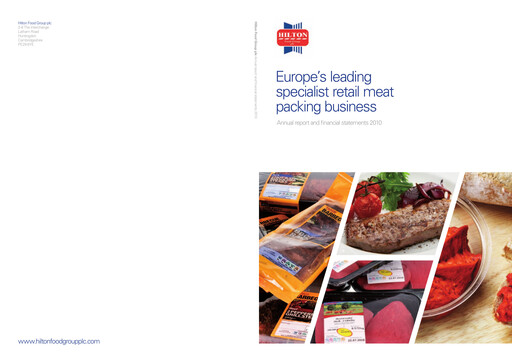 Thumbnail Hilton Food Group plc Annual Report 2010