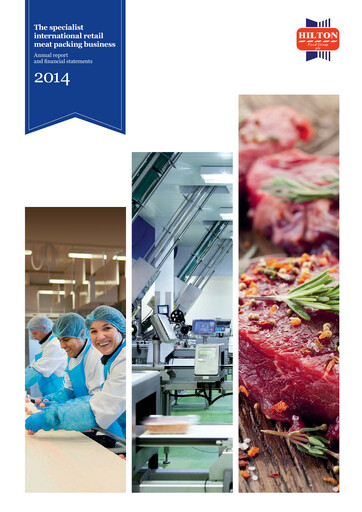 Thumbnail Hilton Food Group plc Annual Report 2014