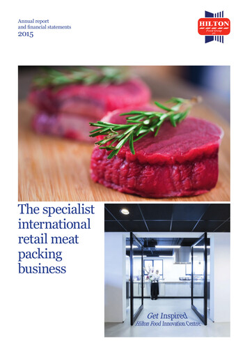 Thumbnail Hilton Food Group plc Annual Report 2015