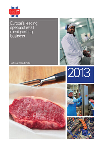 Thumbnail Hilton Food Group plc Half-year Report 2013