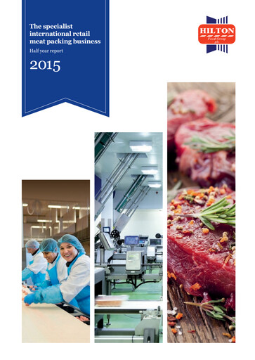 Thumbnail Hilton Food Group plc Half-year Report 2015