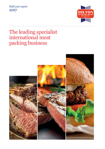 Thumbnail Hilton Food Group plc Half-year Report 2017