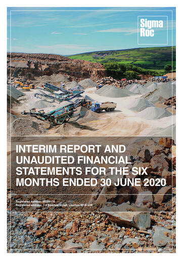 Thumbnail SigmaRoc plc Half-year Report 2020-h1