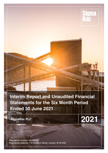 Thumbnail SigmaRoc plc Half-year Report 2021-h1