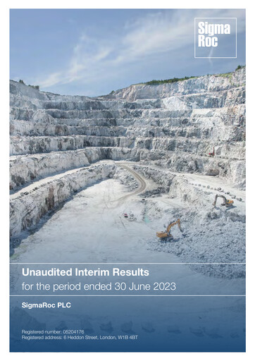 Thumbnail SigmaRoc plc Half-year Report 2023-h1