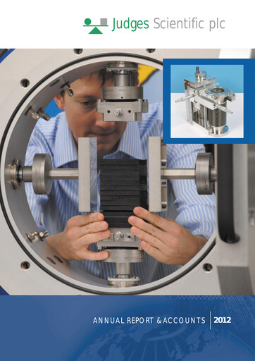 Miniature Judges Scientific plc Rapport annuel 2012