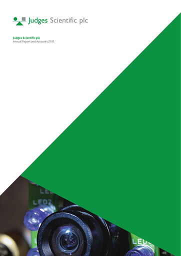 Miniature Judges Scientific plc Rapport annuel 2015