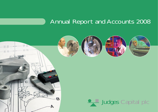 Thumbnail Judges Scientific plc Financial Statement 2008