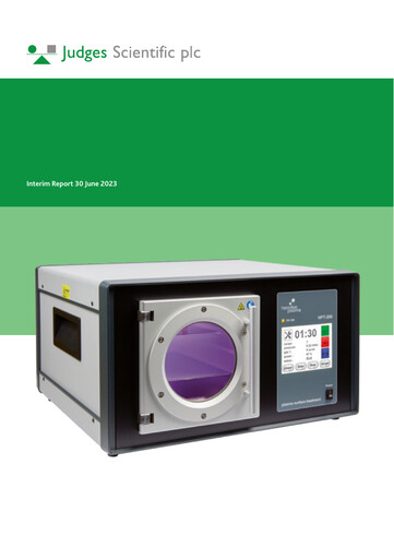 Thumbnail Judges Scientific plc Financial Statement 2023-h1