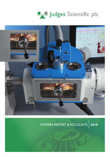 Thumbnail Judges Scientific plc Half-year Report 2010-h1