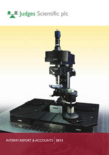 Thumbnail Judges Scientific plc Half-year Report 2013-h1