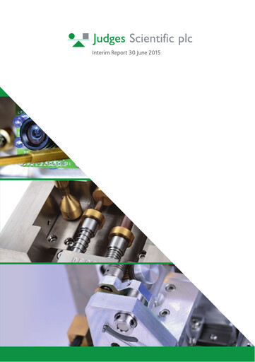 Thumbnail Judges Scientific plc Half-year Report 2015-h1