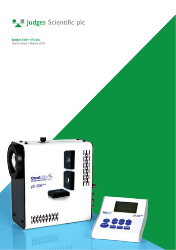 Thumbnail Judges Scientific plc Half-year Report 2016-h1