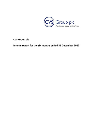 Miniature CVS Group Rapport semestriel 2023-h1