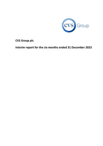 Miniature CVS Group Rapport semestriel 2024-h1
