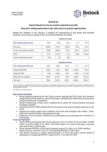 Thumbnail Ibstock plc Half-year Report 2021-h1