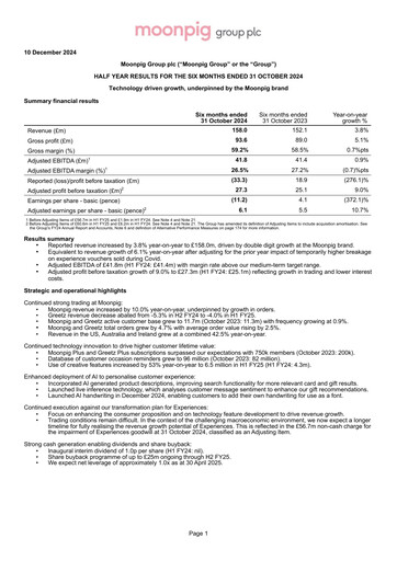 Thumbnail Moonpig Group Half-year Report 2024-h1