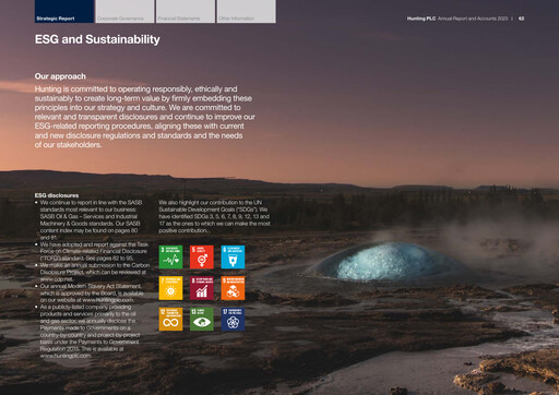 Thumbnail Hunting PLC ESG Report 2023