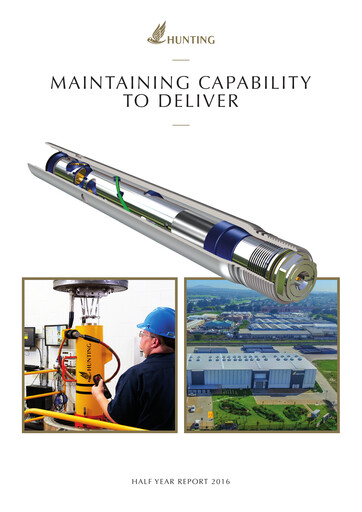 Thumbnail Hunting PLC Half-year Report 2016-h1