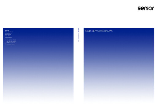 Thumbnail Senior plc Annual Report 2005