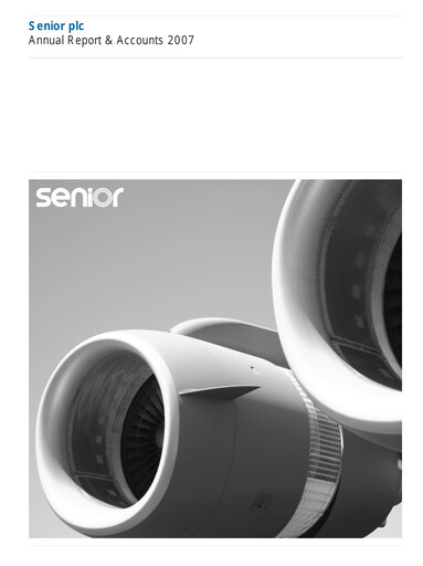 Thumbnail Senior plc Annual Report 2007