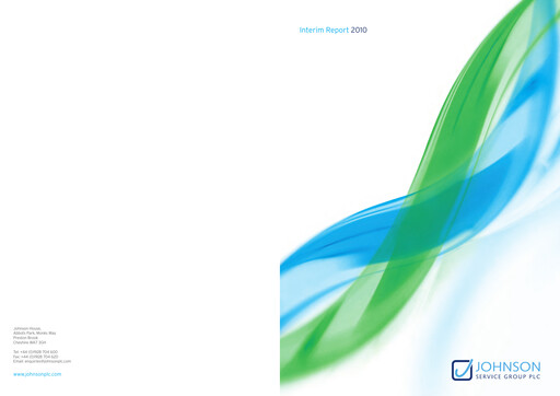 Thumbnail Johnson Service Group PLC Half-year Report 2010-h1