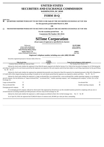 Thumbnail SiTime Quarterly Report 2020-q1