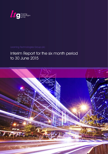 Thumbnail Learning Technologies Group Half-year Report 2015-h1