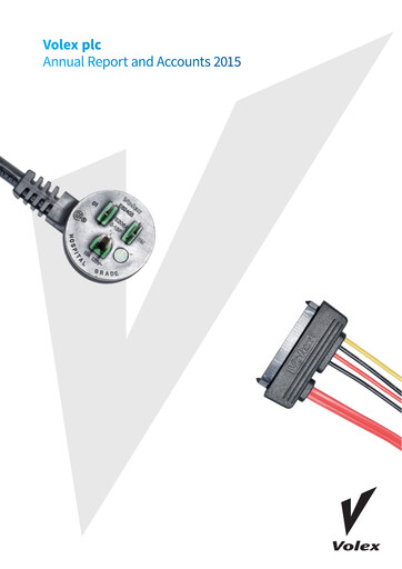Thumbnail Volex plc Annual Report 2015