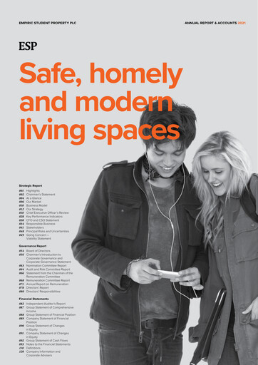 Vorschaubild Empiric Student Property Plc Jahresbericht 2021