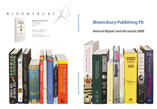 Thumbnail Bloomsbury Publishing Annual Report 2009
