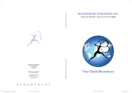 Thumbnail Bloomsbury Publishing Annual Report 2011