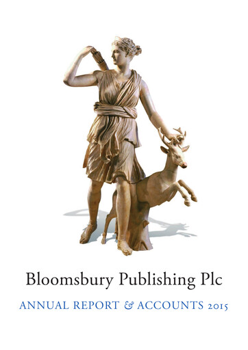 Thumbnail Bloomsbury Publishing Annual Report 2015