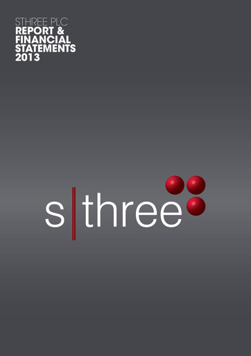 Thumbnail SThree Annual Report 2013