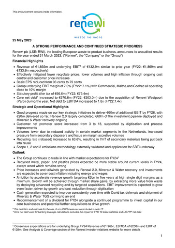 Thumbnail Renewi Financial Report 2023