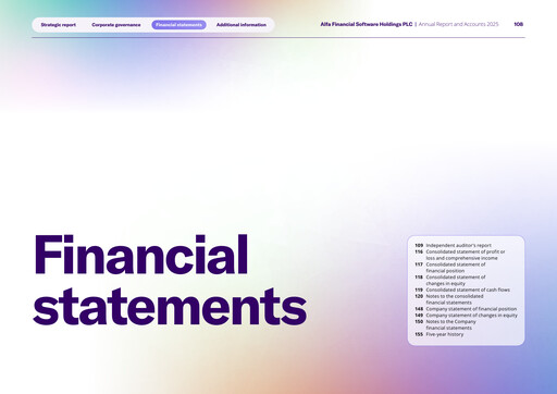 Thumbnail Alfa Financial Software Financial Statement 2025