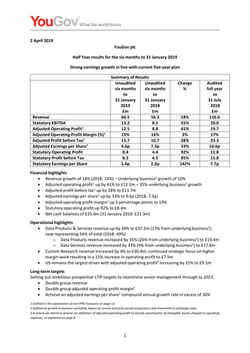 Thumbnail YouGov plc Half-year Report 2019