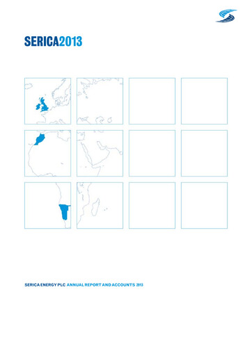 Thumbnail Serica Energy Annual Report 2013