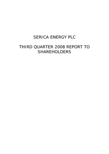 Thumbnail Serica Energy Quarterly Report 2008-q3