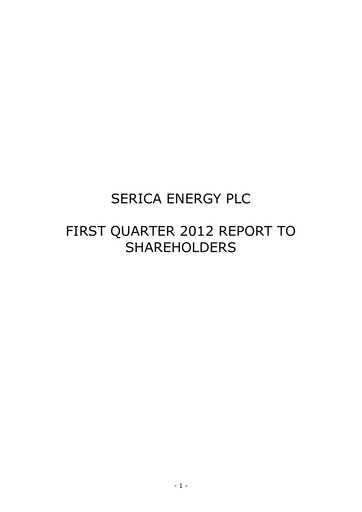 Thumbnail Serica Energy Quarterly Report 2012-q1