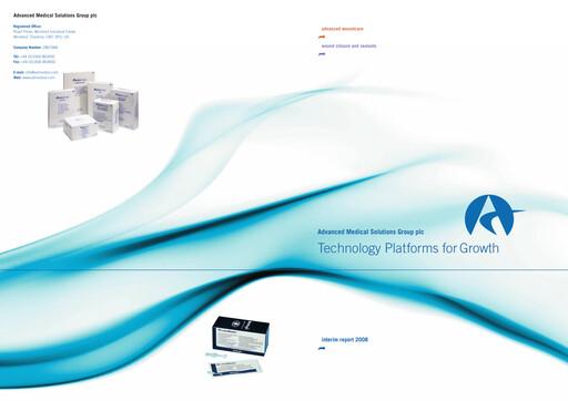 Thumbnail Advanced Medical Solutions Group Half-year Report 2008-h1