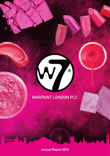 Thumbnail Warpaint London PLC Annual Report 2016