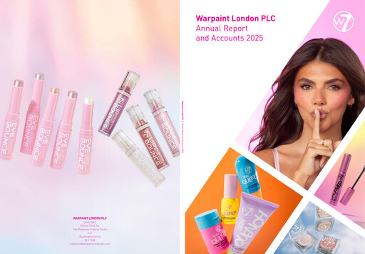 Thumbnail Warpaint London PLC Annual Report 2025