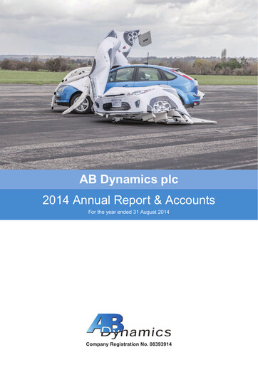 Thumbnail AB Dynamics Annual Report 2014