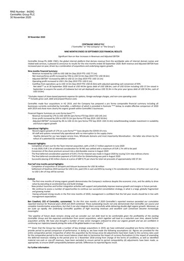 Miniature Team Internet Group Bilan financier 2020-9m