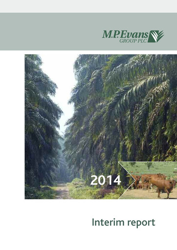 Thumbnail M.P. Evans Group PLC Half-year Report 2014-h1