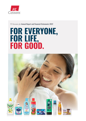 Vorschaubild PZ Cussons plc Jahresbericht 2021-2022