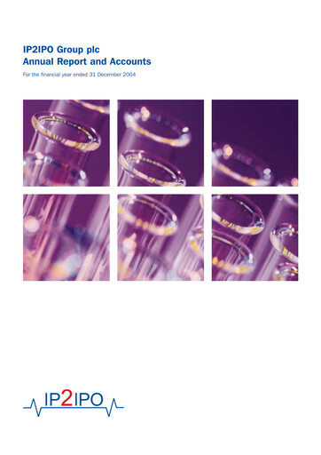 Thumbnail IP Group Annual Report 2004
