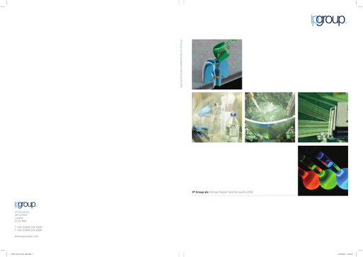 Thumbnail IP Group Annual Report 2010